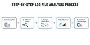 Step by step log file analysis