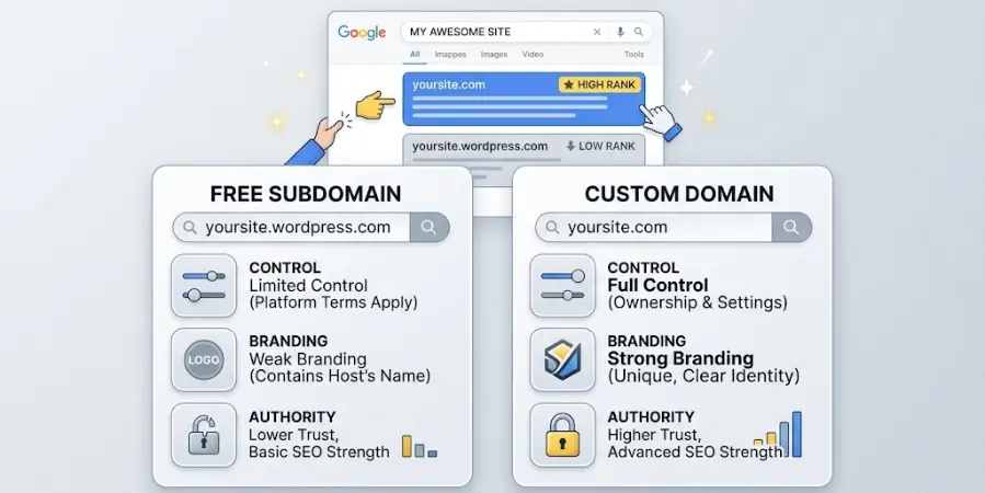 Introduction to free subdomains